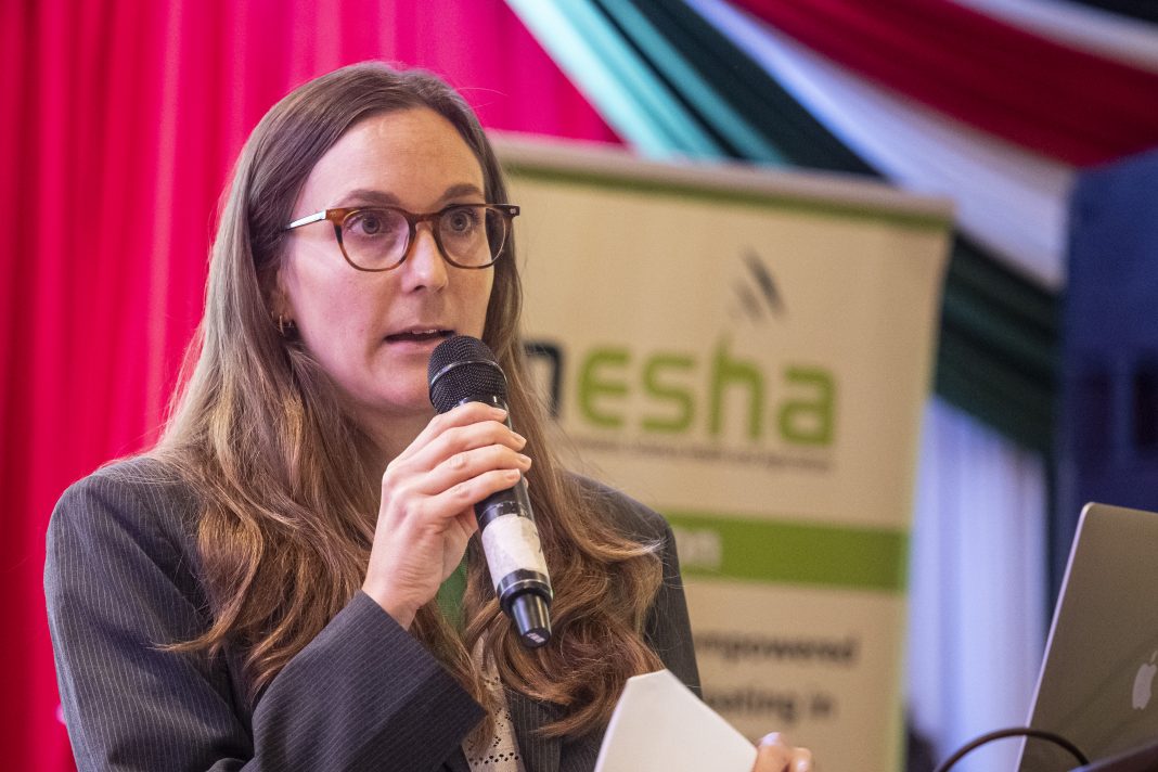 Margaux Rundstadler, Director of Public Affairs and Communication at CropLife Africa Middle East speaking during IFAJ Congress 2025. PHOTO CREDIT Craig Stephen