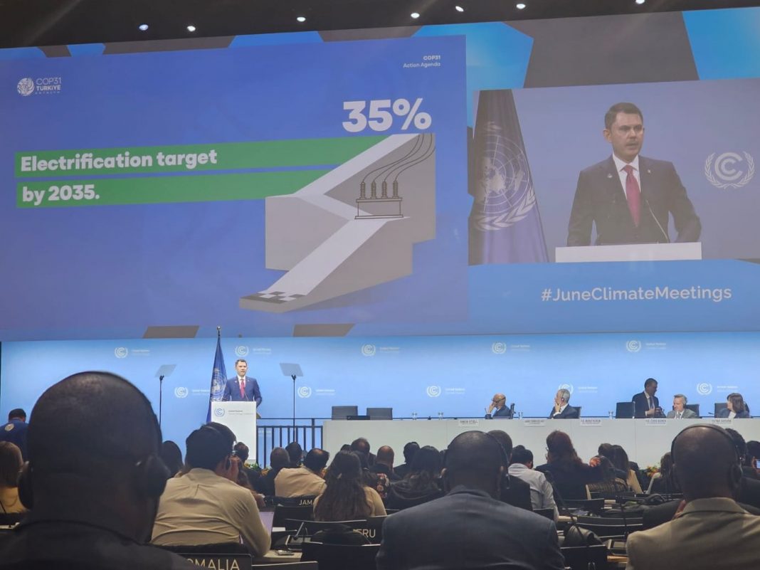 Murat Kurum, COP31 President-Designate and Türkiye’s Minister of Environment, Urbanisation and Climate Change